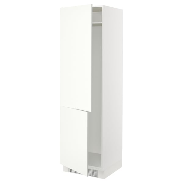 SEKTION High cabinet for fridge/freezer, white/Vallstena white, 24x24x80 "