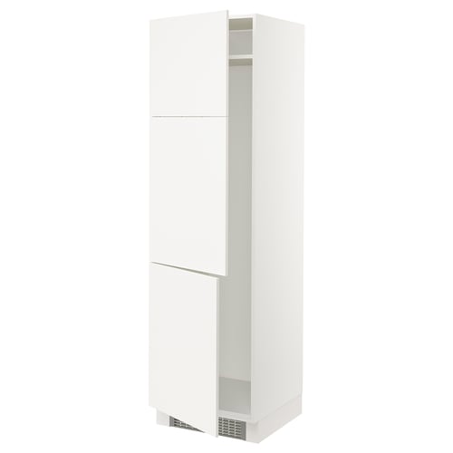 White SEKTION kitchen cabinet, sleek design with adjustable shelves and soft-close hinges.
