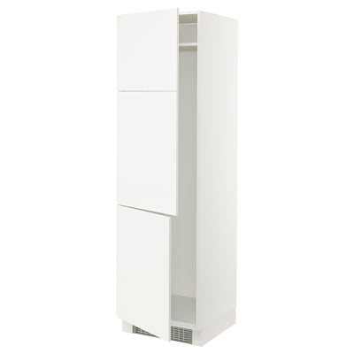 SEKTION High cabinet for fridge/freezer, white/Veddinge white, 24x24x80 "