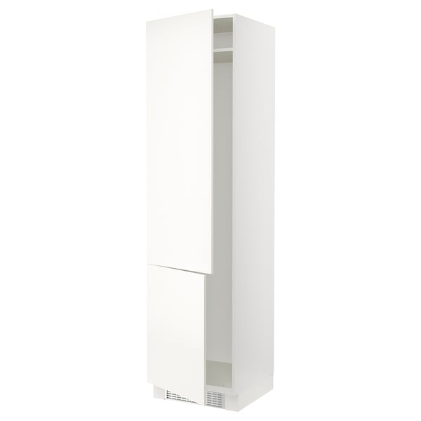 SEKTION High cabinet for fridge/freezer, white/Veddinge white, 24x24x90 "