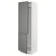 SEKTION High cabinet for fridge/freezer, white/Voxtorp dark gray, 24x24x80 "