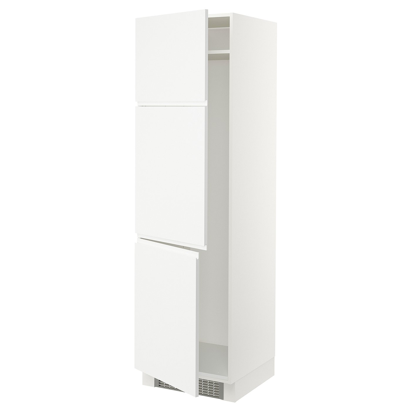 SEKTION high cabinet for fridge/freezer, white/Voxtorp matte white
