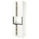SEKTION High cabinet for micro w 4 doors, white/Aspudden matte white, 30x24x90 "