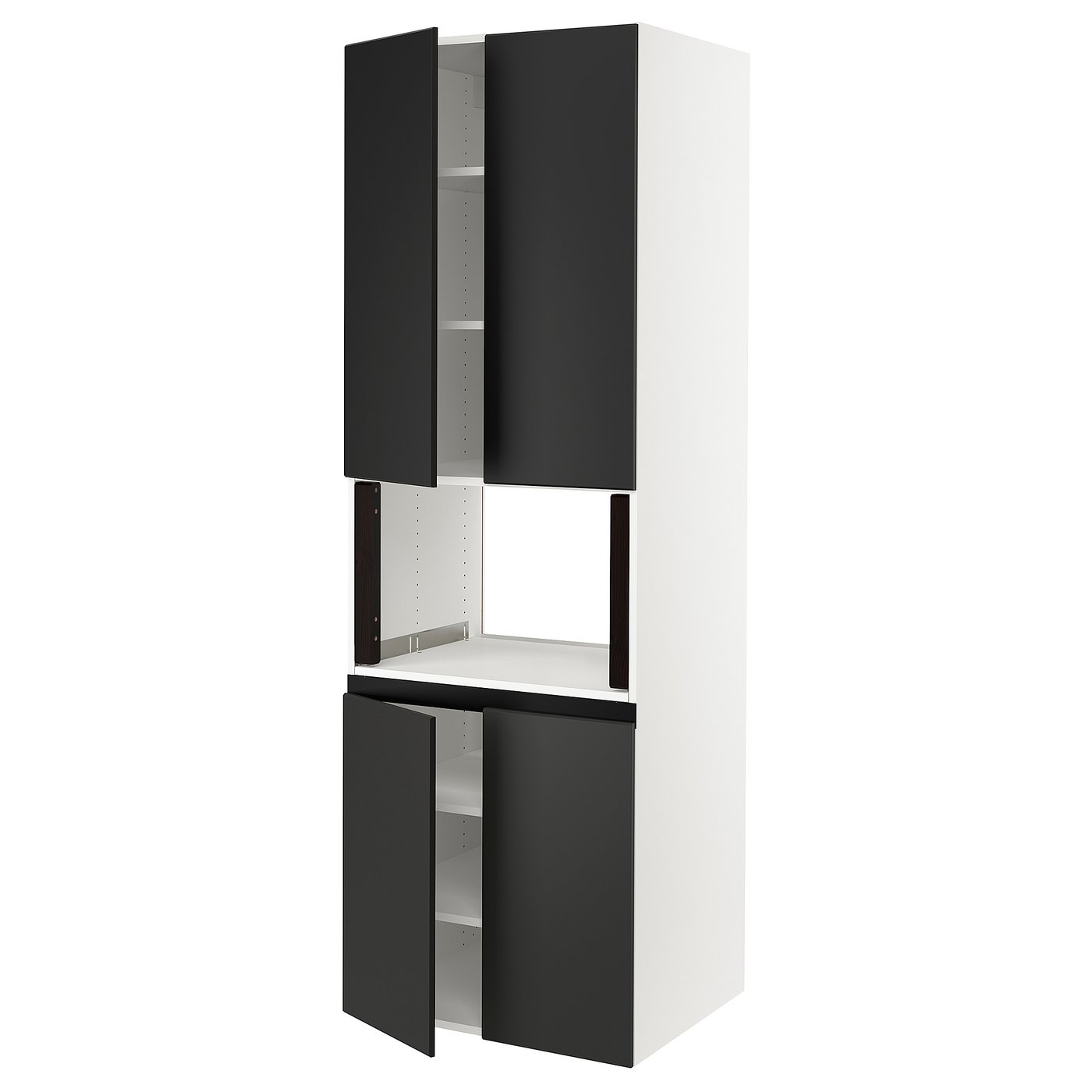 SEKTION High for micro w 4 doors, white/Kungsbacka anthracite