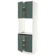 SEKTION High cabinet for oven w 4 doors, white/Aspudden dark gray-green, 30x24x90 "