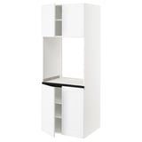 SEKTION High cabinet for oven w 4 doors, white/Axstad matte white, 30x24x80 "