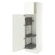 SEKTION High cabinet/pull-out int fittings, white/Aspudden matte white, 24x24x80 "