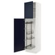SEKTION High cabinet/pull-out int fittings, white Axstad/matte blue, 24x24x90 "