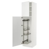 SEKTION High cabinet/pull-out int fittings, white/Axstad matte white, 24x24x90 "