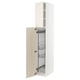 SEKTION High cabinet/pull-out int fittings, white/Bodbyn off-white, 15x24x90 "