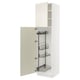 SEKTION High cabinet/pull-out int fittings, white/Bodbyn off-white, 24x24x90 "