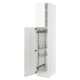 SEKTION High cabinet/pull-out int fittings, white Enköping/white wood effect, 18x24x90 "