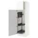 SEKTION High cabinet/pull-out int fittings, white Enköping/white wood effect, 24x24x80 "