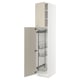 SEKTION High cabinet/pull-out int fittings, white/Havstorp beige, 18x24x90 "
