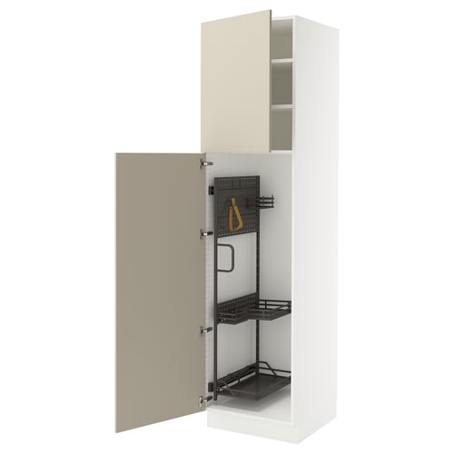 SEKTION cabinet, adjustable shelves, steel hinges.