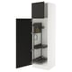 SEKTION High cabinet/pull-out int fittings, white/Nickebo matte anthracite, 24x24x80 "