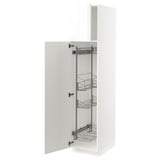 SEKTION High cabinet/pull-out int fittings, white/Ringhult white, 18x24x80 "