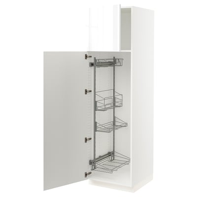 SEKTION High cabinet/pull-out int fittings, white/Ringhult white, 24x24x80 "
