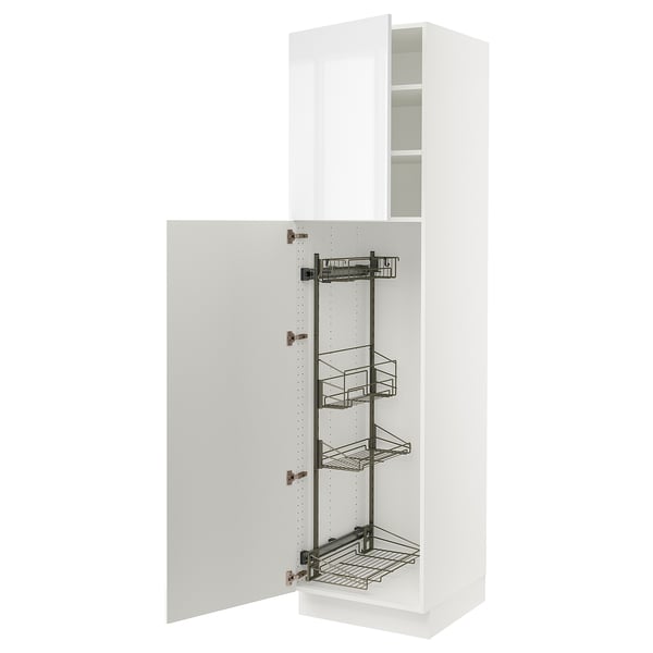 SEKTION High cabinet/pull-out int fittings, white/Ringhult white, 24x24x90 "