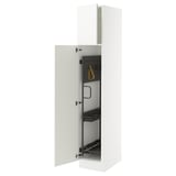 SEKTION High cabinet/pull-out int fittings, white/Ringhult white, 15x24x80 "