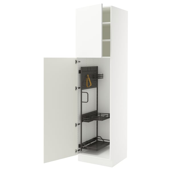 SEKTION High cabinet/pull-out int fittings, white/Ringhult white, 24x24x90 "