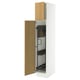 SEKTION High cabinet/pull-out int fittings, white/Sinarp oak veneer, 15x24x80 "