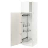 SEKTION High cabinet/pull-out int fittings, white/Veddinge white, 24x24x80 "