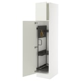 SEKTION High cabinet/pull-out int fittings, white/Veddinge white, 18x24x80 "