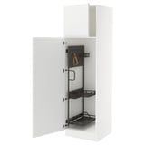 SEKTION High cabinet/pull-out int fittings, white/Voxtorp matte white, 24x24x80 "