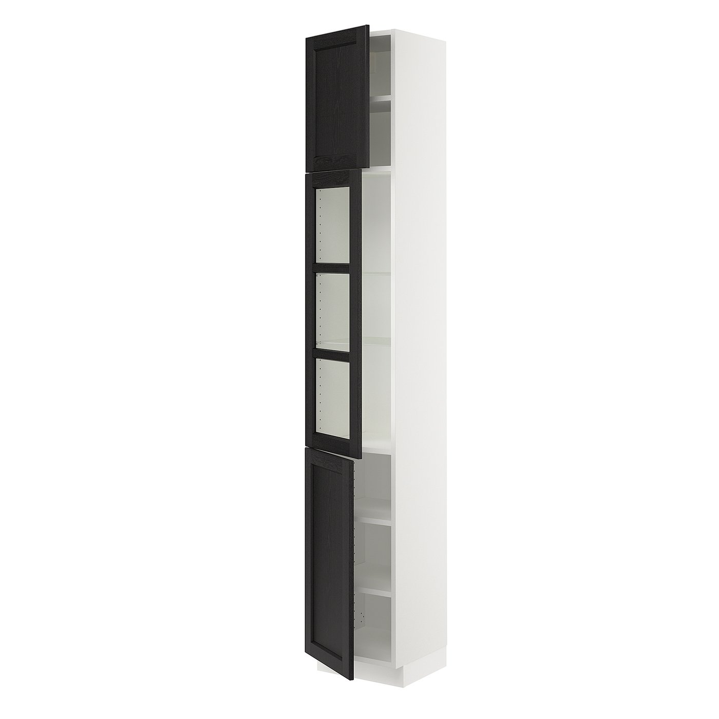 IKEA デトルフ DETOLF Glass-door cabinet black-brown - IKEAPEDIA