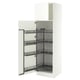 SEKTION High cabinet with pull-out pantry, white/Aspudden matte white, 24x24x80 "