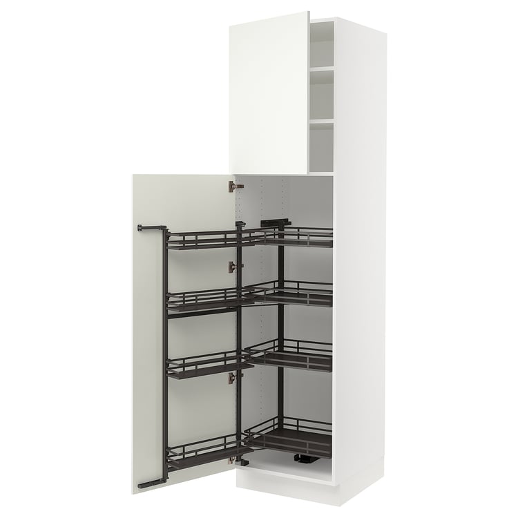 SEKTION high with pullout pantry, white/Vallstena white