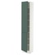 SEKTION High cabinet with shelves/2 doors, white/Aspudden dark gray-green, 15x15x80 "