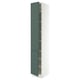 SEKTION High cabinet with shelves/2 doors, white/Aspudden dark gray-green, 15x24x90 "