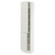 SEKTION High cabinet with shelves/2 doors, white/Aspudden light gray, 18x15x80 "