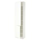SEKTION High cabinet with shelves/2 doors, white/Aspudden matte white, 24x15x90 "