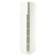 SEKTION High cabinet with shelves/2 doors, white/Aspudden matte white, 18x24x80 "
