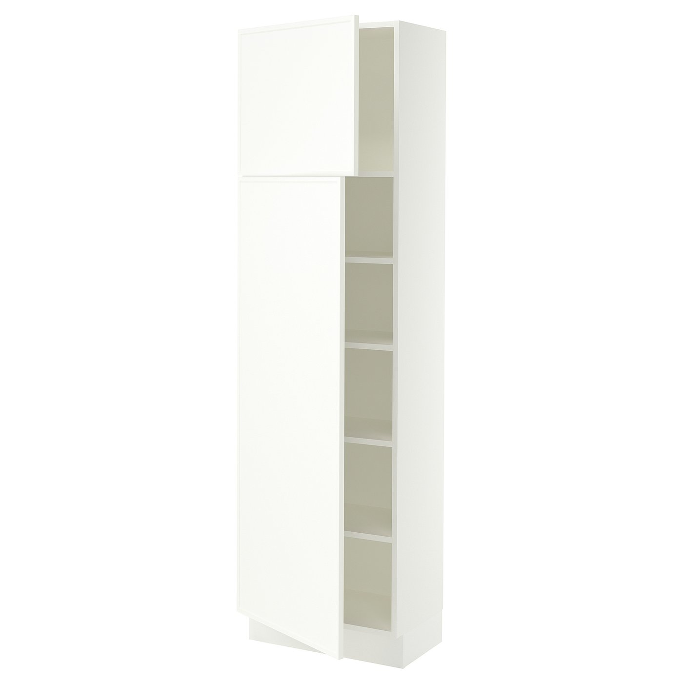 SEKTION high cabinet with shelves/2 doors, white/Aspudden matte