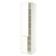 SEKTION High cabinet with shelves/2 doors, white/Aspudden matte white, 24x24x90 "