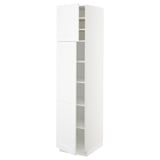 SEKTION High cabinet with shelves/2 doors, white/Axstad matte white, 18x24x80 "