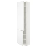 SEKTION High cabinet with shelves/2 doors, white/Axstad matte white, 24x15x90 "