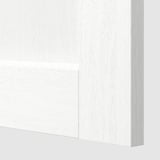 SEKTION High cabinet with shelves/2 doors, white Enköping/white wood effect, 24x15x80 "