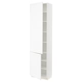 SEKTION High cabinet with shelves/2 doors, white Enköping/white wood effect, 24x15x90 "