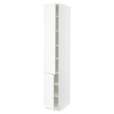 SEKTION High cabinet with shelves/2 doors, white Enköping/white wood effect, 15x24x90 "