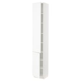 SEKTION High cabinet with shelves/2 doors, white Enköping/white wood effect, 15x15x90 "