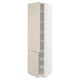 SEKTION High cabinet with shelves/2 doors, white/Havstorp beige, 24x24x90 "
