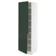 SEKTION High cabinet with shelves/2 doors, white/Havstorp deep green, 24x24x80 "
