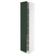 SEKTION High cabinet with shelves/2 doors, white/Havstorp deep green, 18x24x90 "