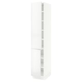 SEKTION High cabinet with shelves/2 doors, white/Ringhult white, 15x24x80 "