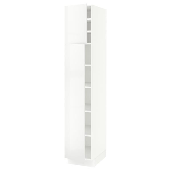 SEKTION High cabinet with shelves/2 doors, white/Ringhult white, 15x24x80 "